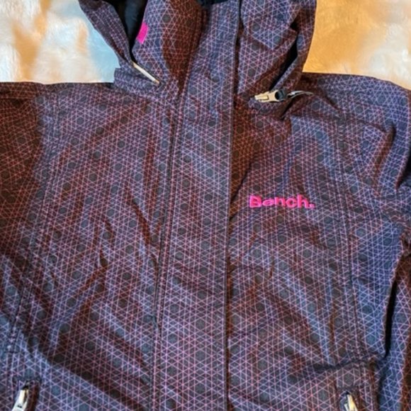 Bench BBQ Jacket with Hood Black and Pink Ladies Size Small (6) - Picture 2 of 12
